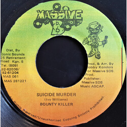 Bounty Killer Suicide Murder Vinyl 7" USED