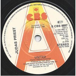 Judas Priest United Vinyl 7" USED