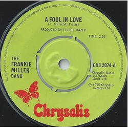 The Frankie Miller Band A Fool In Love Vinyl 7" USED