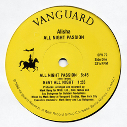 Alisha All Night Passion Vinyl 12" USED