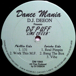DJ Deeon / DJ Puff Lime Green Vinyl 12" USED