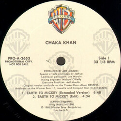 Chaka Khan Earth To Mickey Vinyl 12" USED