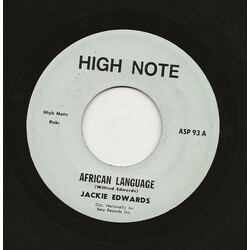 Jackie Edwards African Language Vinyl 7" USED