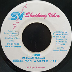 Beenie Man / Silver Cat (2) Chronic Vinyl 7" USED