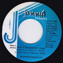 Chuck Turner / Bounty Killer Don't Waste My Time Vinyl 7" USED