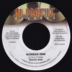 Beenie Man Number One Vinyl 7" USED