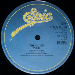 The Quick Zulu / Eat Your Words Vinyl 12" USED