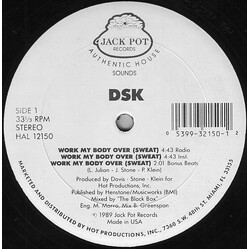 DSK Work My Body Over (Sweat) Vinyl 12" USED