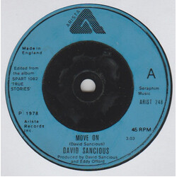 David Sancious Move On Vinyl 7" USED