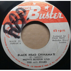 Prince Buster's All Stars Black Head Chinaman / My Ticket Vinyl 7" USED