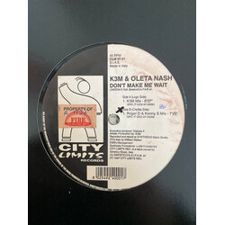 K3M / Oleta Nash Don't Make Me Wait Vinyl 12" USED