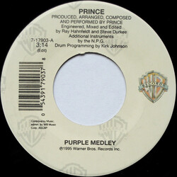 Prince Purple Medley Vinyl 7" USED