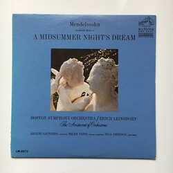 Felix Mendelssohn-Bartholdy / Erich Leinsdorf / Boston Symphony Orchestra Incidental Music To A Midsummer Night's Dream Vinyl LP USED
