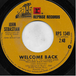 John Sebastian Welcome Back Vinyl 7" USED