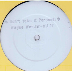 Wayne Wonder Don't Take It Personal USED VINYL 12INCH 45 RPM WHITE LABEL
