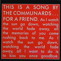 The Communards For A Friend Vinyl 12" USED