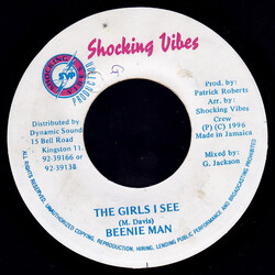 Beenie Man The Girls I See / Version Vinyl 7" USED