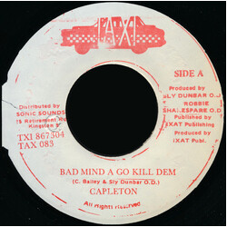 Capleton Bad Mind A Go Kill Dem Vinyl 7" USED