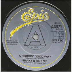 Shakin' Stevens / Bonnie Tyler A Rockin' Good Way Vinyl 7" USED