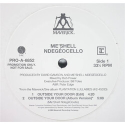 Me'Shell NdegéOcello Outside Your Door Vinyl 12" USED