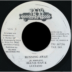 Beenie Man / Luciano (2) Running Away Vinyl 7" USED