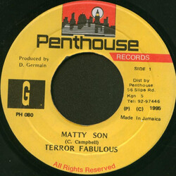 Terror Fabulous Matty Son Vinyl 7" USED