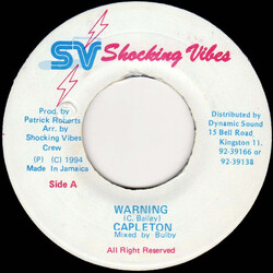 Capleton Warning Vinyl 7" USED