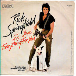 Rick Springfield I've Done Everything For You Vinyl 7" USED