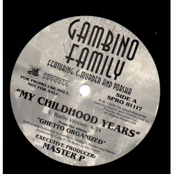 Gambino Family / C-Murder / Porsha (3) My Childhood Years Vinyl 12" USED