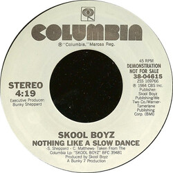 Skool Boyz Nothing Like A Slow Dance Vinyl 7" USED