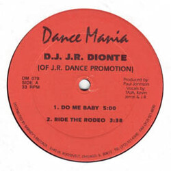 D.J. J.R. Dionte Do Me Baby Vinyl 12" USED