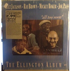 Milt Jackson / Ray Brown / Mickey Roker / Joe Pass "All Too Soon" The Ellington Album Vinyl LP USED