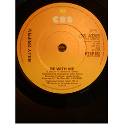 Billy Griffin Be With Me Vinyl 7" USED