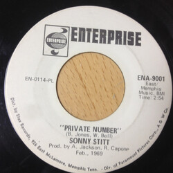 Sonny Stitt Private Number Vinyl 7" USED
