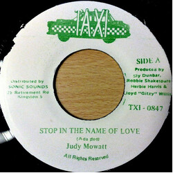 Judy Mowatt Stop In The Name Of Love Vinyl 7" USED