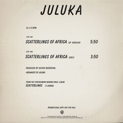 Juluka Scatterlings Of Africa Vinyl 12" USED