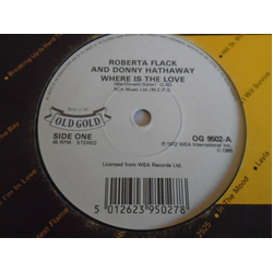 Roberta Flack / Donny Hathaway Where Is The Love / Back Together Again Vinyl 7" USED