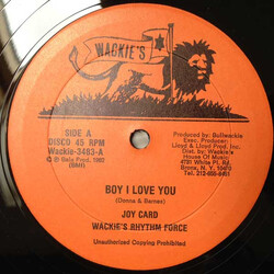 Joy Card / Wackies Rhythm Force Boy I Love You / Black Girl Vinyl 12" USED