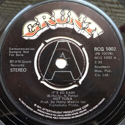 Hot Tuna It's So Easy Vinyl 7" USED