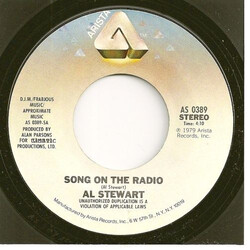 Al Stewart Song On The Radio / A Man For All Seasons USED VINYL 7INCH 45 RPM SINGLE