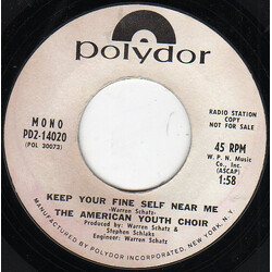 The American Youth Choir Together We Can Make It Vinyl 7" USED