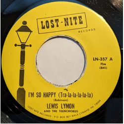 Lewis Lymon & The Teenchords I'm So Happy (Tra-La-La-La-La-La) Vinyl 7" USED