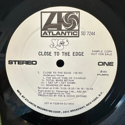 Yes Close To The Edge Vinyl LP USED