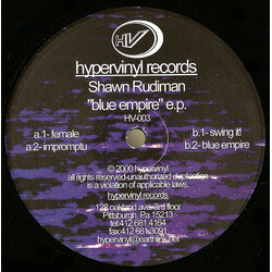 Shawn Rudiman Blue Empire E.P. Vinyl 12" USED