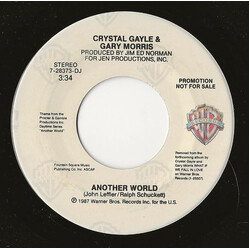 Crystal Gayle / Gary Morris Another World Vinyl 7" USED