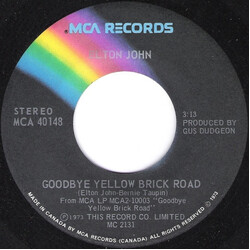 Elton John Goodbye Yellow Brick Road Vinyl 7" USED