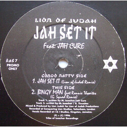 Lion Of Judah / Jah Cure Jah Set It / Bingy Man Vinyl 12" USED