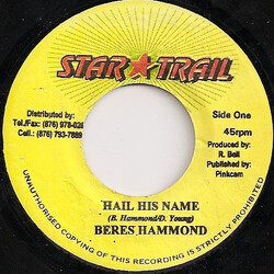 Beres Hammond Hail His Name Vinyl 7" USED