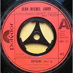 Jean-Michel Jarre Oxygene (Part 4) USED VINYL 7INCH 45 RPM SINGLE