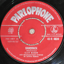 Glen Mason Shadrack Vinyl 7" USED